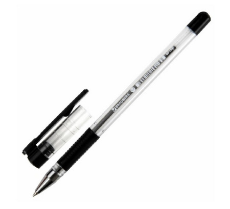 Ручка шариковая Brauberg "X-Writer" резин. упор 0,7мм чёрная (стерж.140мм линия 0,35мм)