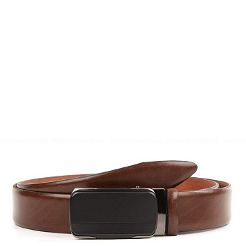 Ремень FABRETTI мужской, натуральная кожа, размер 120, коньячный