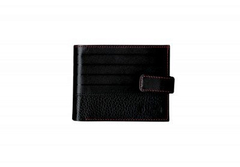 Портмоне D.Morelli мужское "Амадей" с хляст., нат.кожа, цвет черный