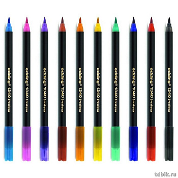 Ручка-кисточка Edding, цв. синий