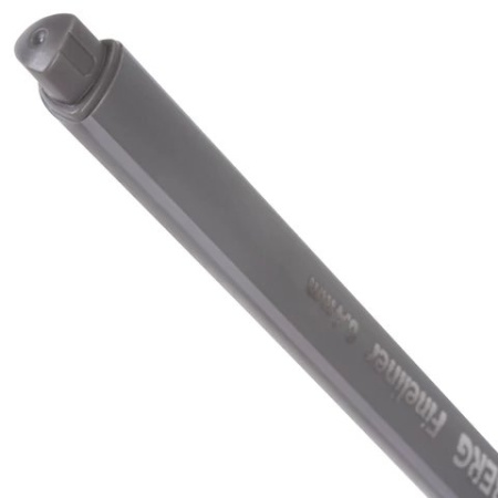 Ручка капиллярная Brauberg "Aero", серая 0,4мм, трехгранный корпус