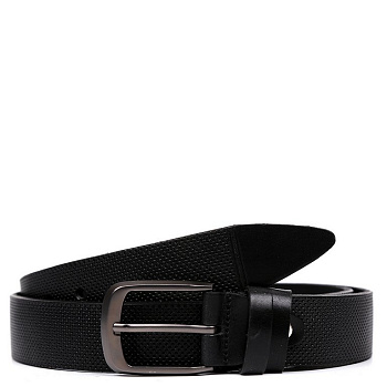 Ремень FABRETTI мужской, 35 мм, натуральная кожа, размер 125, черный