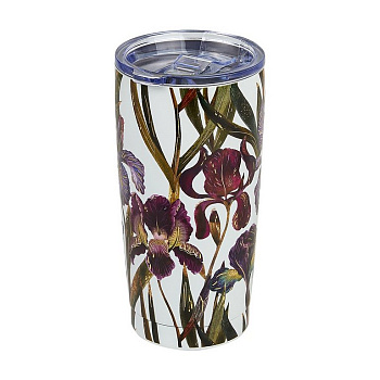 Термостакан 600 мл BrunoVisconti "FLORA. Ирисы" нерж. сталь