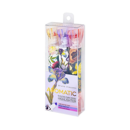 Набор текст-маркеров  3 шт  Bruno Visconti "Flora" с запахом