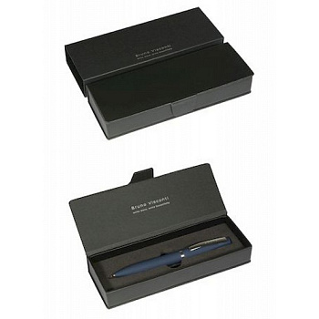 Ручка шариковая Bruno Visconti "Portofino"" в футляре (кожзам) син. корпус, синяя 1,0мм (ст.99мм )