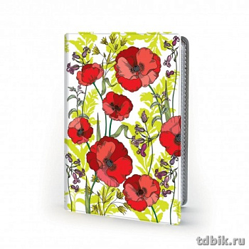 Визитница на 28 карт "Маки"