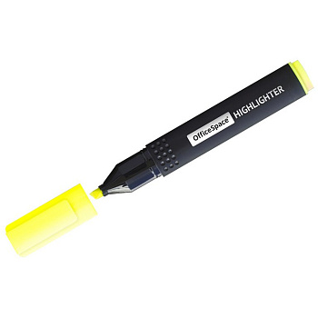 Текст-маркер OficeSpace 1-4 мм желтый, скошенный