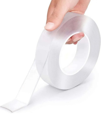 Нано-скотч многоразовый, двусторонний 30 мм *3 м толщина 1мм deVENTE NANO TAPE