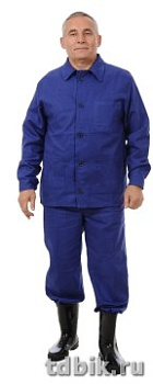 Спецодежда Костюм "Рабочий" усиленный р-р 56-58/170-176, цвет черный