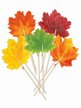 Флажки оформительские "Осенний бал " 150*150мм (набор 10 шт)