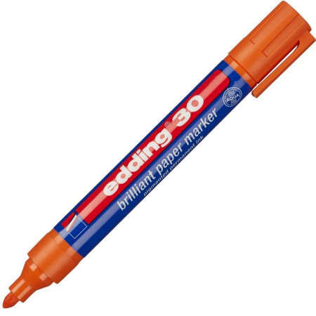 Маркер перманентный  3 мм Edding круглый оранжевый