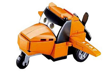 Конструктор пластиковый (мал)  54 дет. "Инерционная машинка-8" SLUBAN