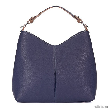 Сумка женская Jane's Story 28х21х11см, нат.кожа,  синяя