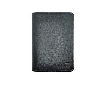 Обложка для документов D.Morelli "Вудроу" нат. кожа, черная