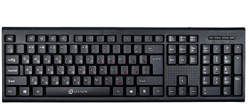 Клавиатура проводная OKLICK 120M черная