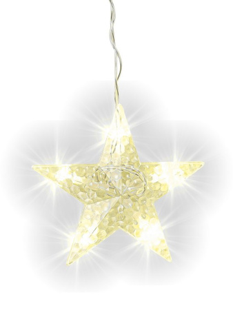 Гирлянда комнатная Бахрома "Звездное небо" 2,5м*1м, 92 теплых ламп, прозрачная нить, 220 В