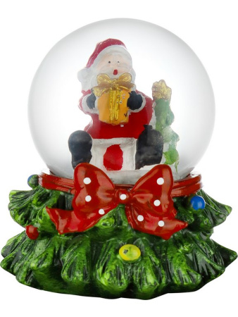 Водяной шар "Радостный Дедушка Мороз" 8*10*6.5 см