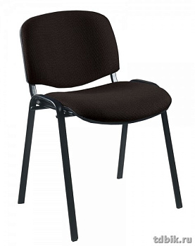 Стул для посетителей ИЗО (каркас черный/ткань черная)