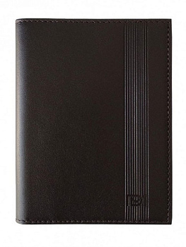 Обложка для паспорта D.Morelli "Данте" нат. кожа, коричневая