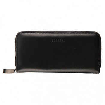 Портмоне Borasco мужское, нат.кожа, 9*19 см, цвет черный