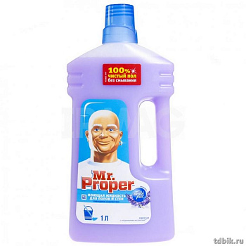 Средство для мытья полов Mr. Proper, 1000 мл "Лаванда"