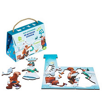 Пазлы деревянные фигурные  13 дет. "По щучьему велению" CLEVER ENERGY