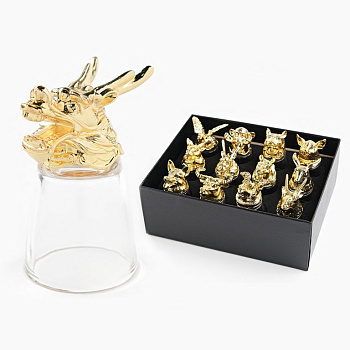 Набор подарочный рюмки-перевертыши 12 шт "Лучшему мужчине"