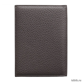 Обложка для паспорта D.Morelli "Вестерн" с отделениями для карт нат. кожа, коричневая