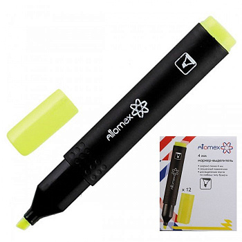 Текст-маркер Attomex желтый, 1-4мм