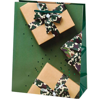 Пакет бумажный 18*23см матовый "Время поздравлений"