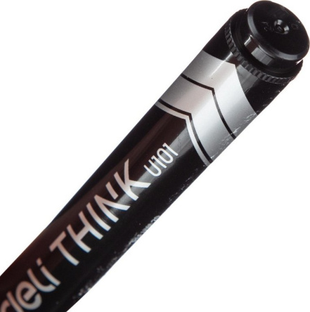 Маркер перманентный  5-1,5 мм Deli "Think" скошенный, черный