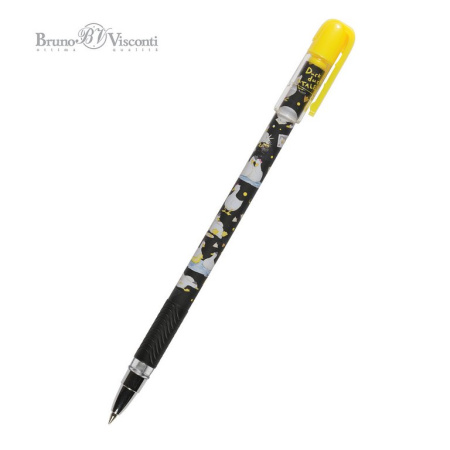 Ручка шариковая с рис. Bruno Visconti "MagicWrite. Гуси" 0,5мм синяя (линия 0,38мм)