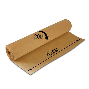 Бумага мешочная (крафт) ф.420мм*20м 78г/м Brauberg