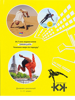 Дневник школьный Prof-Press твердая обложка, глянц. ламин. "ПАРКУР" 40л.