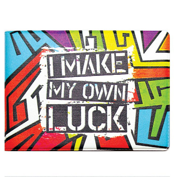 Обложка для студенческого билета "Luck" кожзам, 83*220мм
