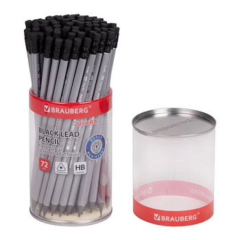 Карандаш ч/г HB BRAUBERG "ULTRA" с ластиком