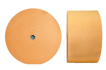 Полотно нетканое вискоза  (оранжевое) 160 гр./м2, (70 см * 300 метров в рулоне)