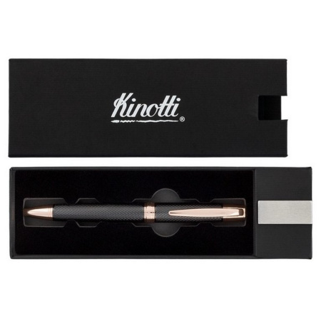 Ручка шариковая Kinotti "Mahler" подар.футляр, синяя 1мм (стерж.98мм тип Parker)