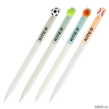 Ручка шариковая сувенирная автомат Kite "Balls" 0,7мм синяя