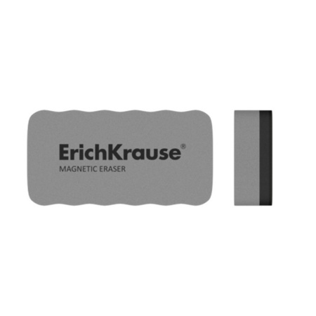 Губка для маркерной доски  107*57*20мм магнитная ErichKrause (серая)