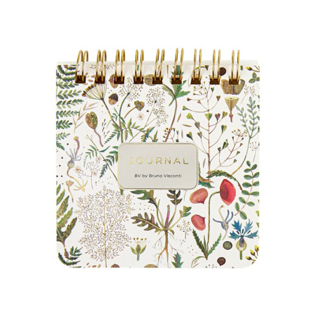 Блокнот А7  60л.,  90*90 мм, на гребне Bruno Visconti "POCKET JOURNAL. Луговые травы"