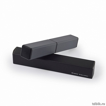 Футляр для ручки прямоугольный Bruno Visconti, цв. серый (металл)