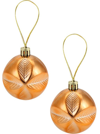 Набор шаров  цвет золото  60 мм 12 шт "Мечта" (ассорти)