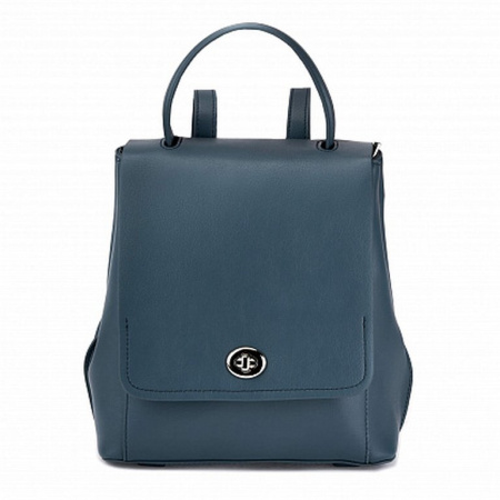 Рюкзак женский Jane's Story 22х24х13см, нат. кожа, синий