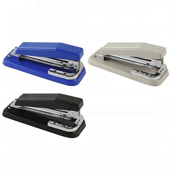 Степлер 24/6 до 25л поворотный (для скрепления книжкой) Deli, ассорти