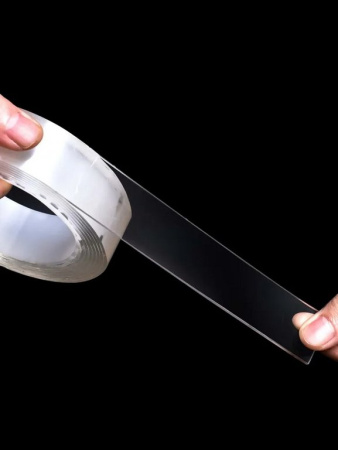 Нано-скотч многоразовый, двусторонний 30 мм *3 м толщина 1мм deVENTE NANO TAPE