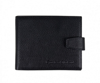 Портмоне Franchesco Mariscotti нат. кожа, черный