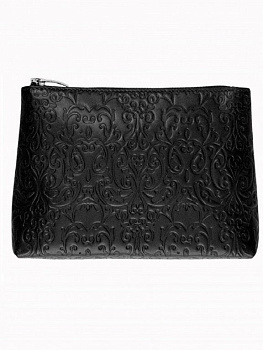 Косметичка D.Morelli "Энжи" нат. кожа, черная