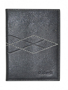 Бумажник водителя D.Morelli "Бонд" нат. кожа, серый