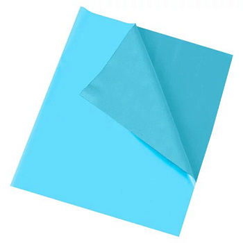 Клеёнка д/труда ПВХ 69х40см голубая Пифагор